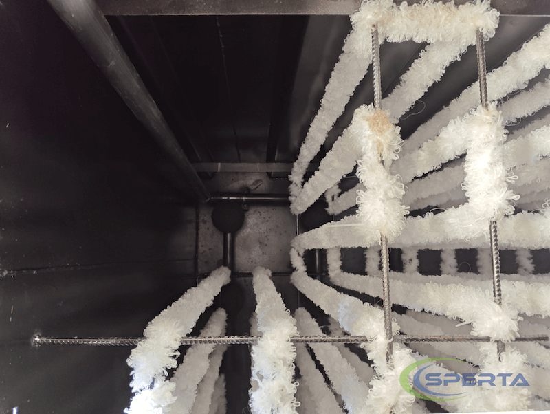 Bio-Cord media integrated into a SPERTA packaged MBR system