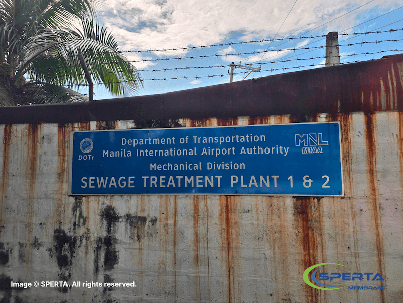 Manila International Airport sewage treatment plant (Terminal 1 & 2).