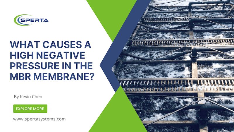 What causes a high negative pressure in the MBR Membrane?