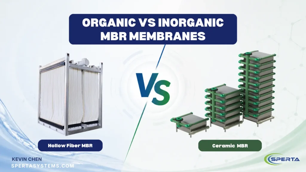 Membranas MBR orgânicas versus inorgânicas
